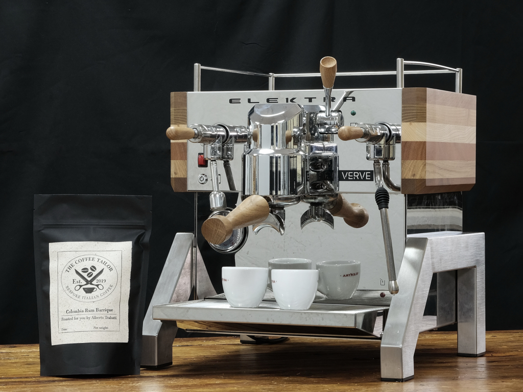 Macchina Espresso Elektra VERVE finitura legno - The Coffee Tailor
